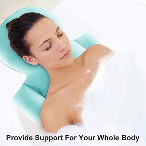 כרית אמבטיה של PGCLSJB לתמיכה בצוואר, ראש, כתף וגב | ג'קוזי ג'קוזי משענת ראש וכרית אמבטיה מנוחה | אביזרים לאמבטיה